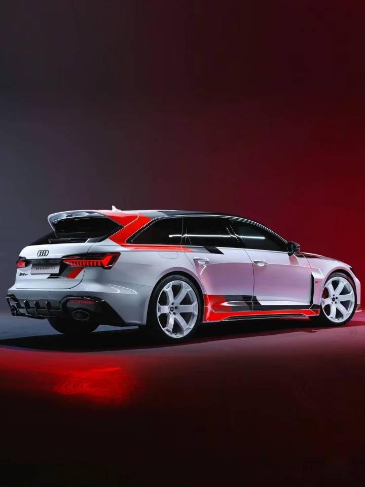奥迪要出一款rs6 avant gt,25 年上市,限量 66 台 也涂装和轮毂