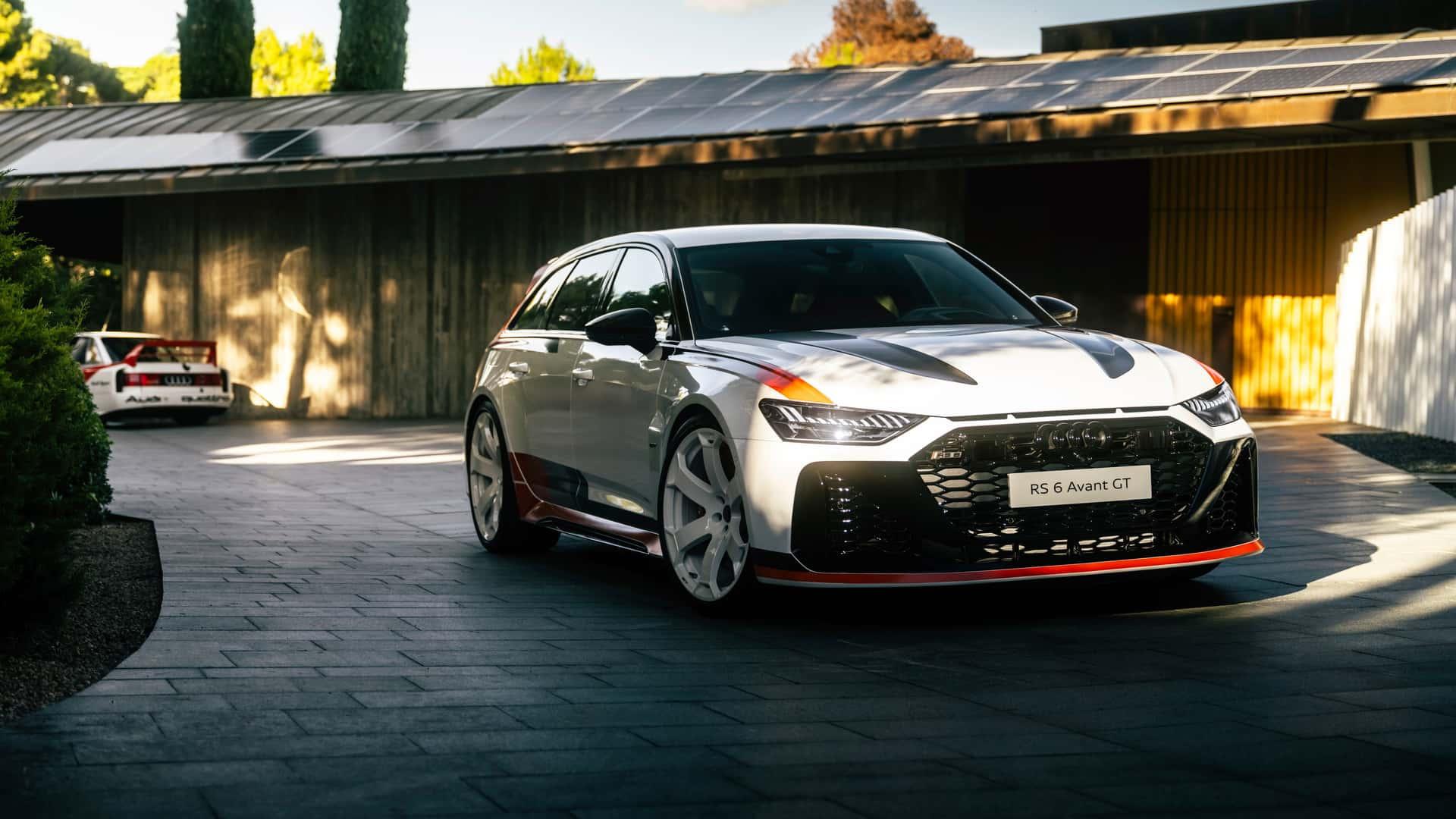 奥迪rs 6 avant gt 我看到这车的时候觉得它很奇怪,因为这涂装,这轮毂