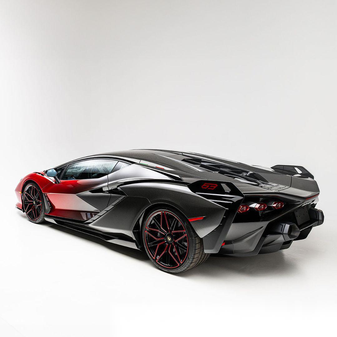 2021 年兰博基尼sián! 理想的外部碳纤维套件,外部采用rosso efe