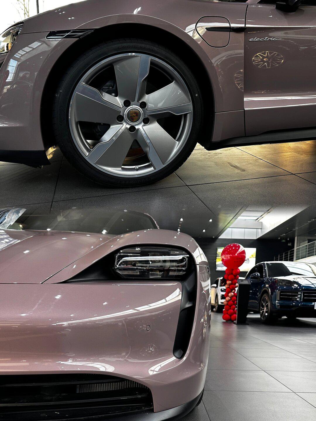 樱花般绚烂|taycan 冰梅粉_保时捷taycan社区_易车社区