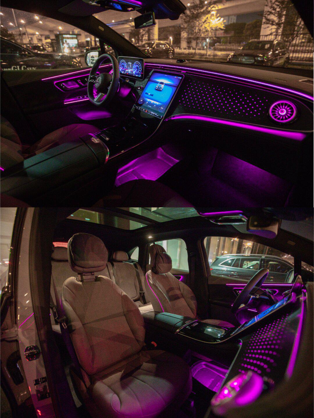 🌃灯光下eqe内饰的无限魅力～_奔驰eqe社区_易车社区