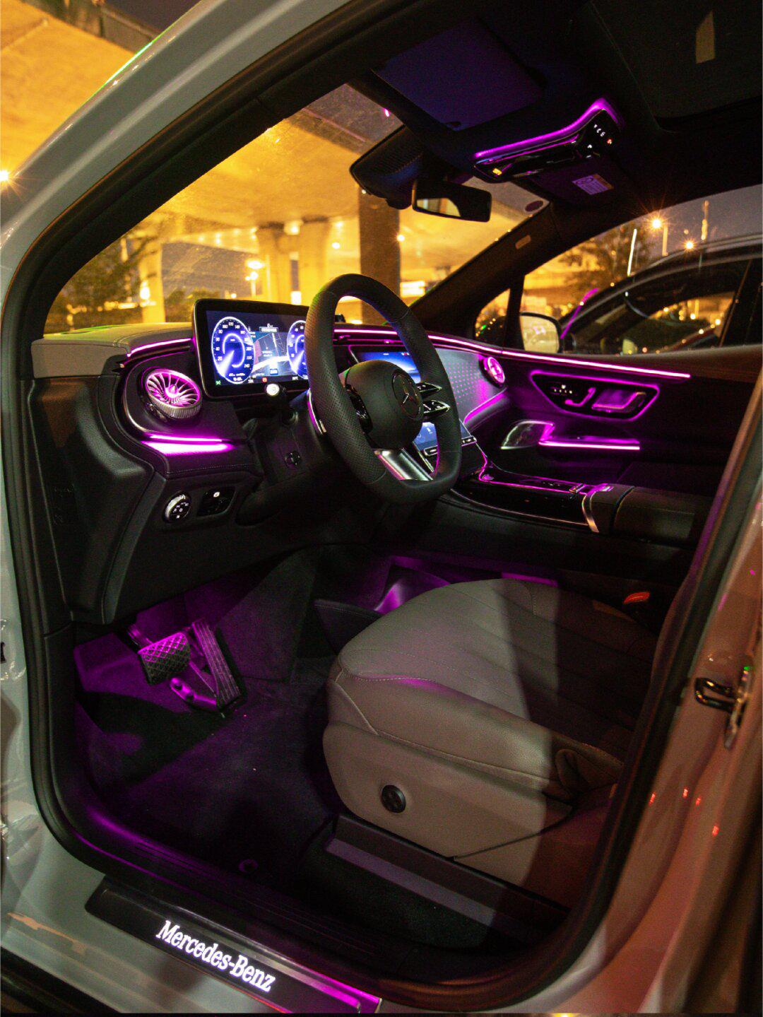 🌃灯光下eqe内饰的无限魅力～_奔驰eqe社区_易车社区