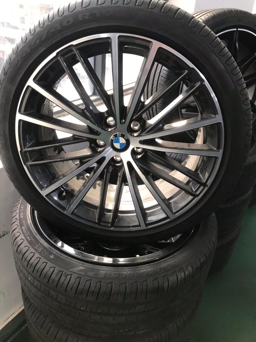 19寸宝马5系530原厂轮毂拆车件一套成色精品