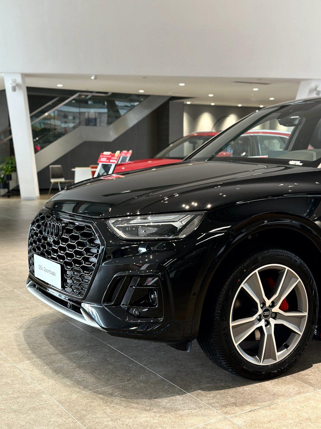 去春天里溜溜自己奥迪q5l轿跑版黑武士