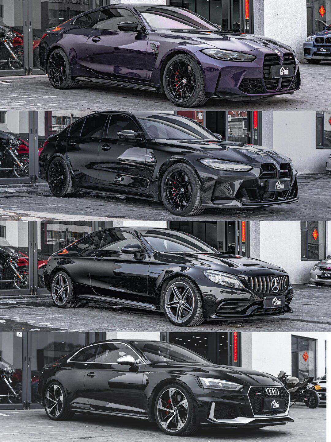 店内在售bba高性能: amg / rs / mpower 2022 8000k