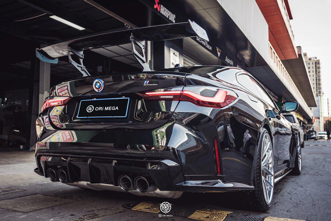 bmw g82 m4 大尾翼轻轻那么一翘_宝马m4社区_易车社区