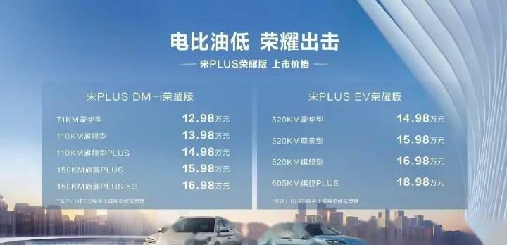 比亚迪掀桌子,一起卷起来.宋plus 12.98起海豹dmi 14.