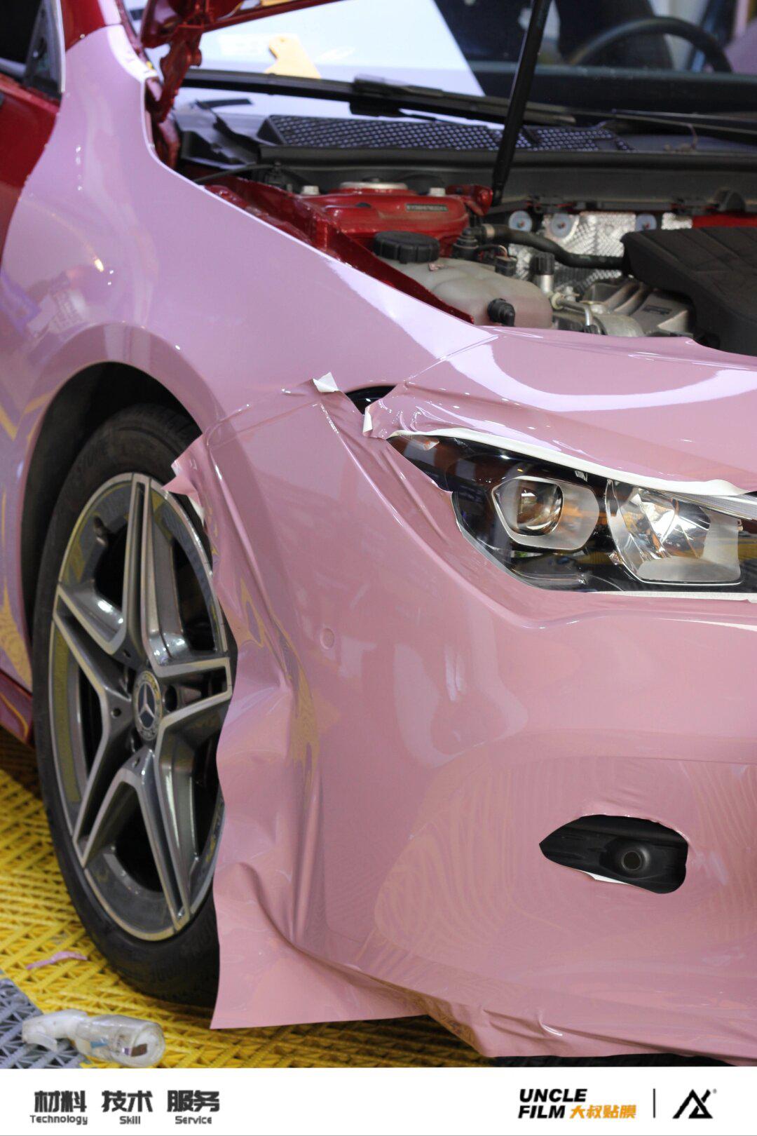 广州贴膜老店丨奔驰cla200改色乌龙奶茶粉_奔驰cla级社区_易车社区