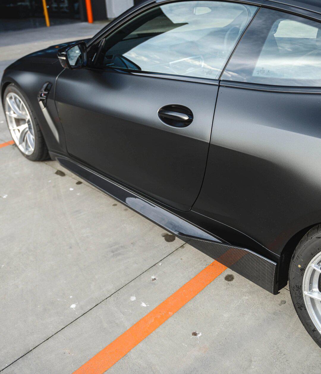 宝马m4改装97m performance款碳纤维侧裙_宝马m4社区_易车社区