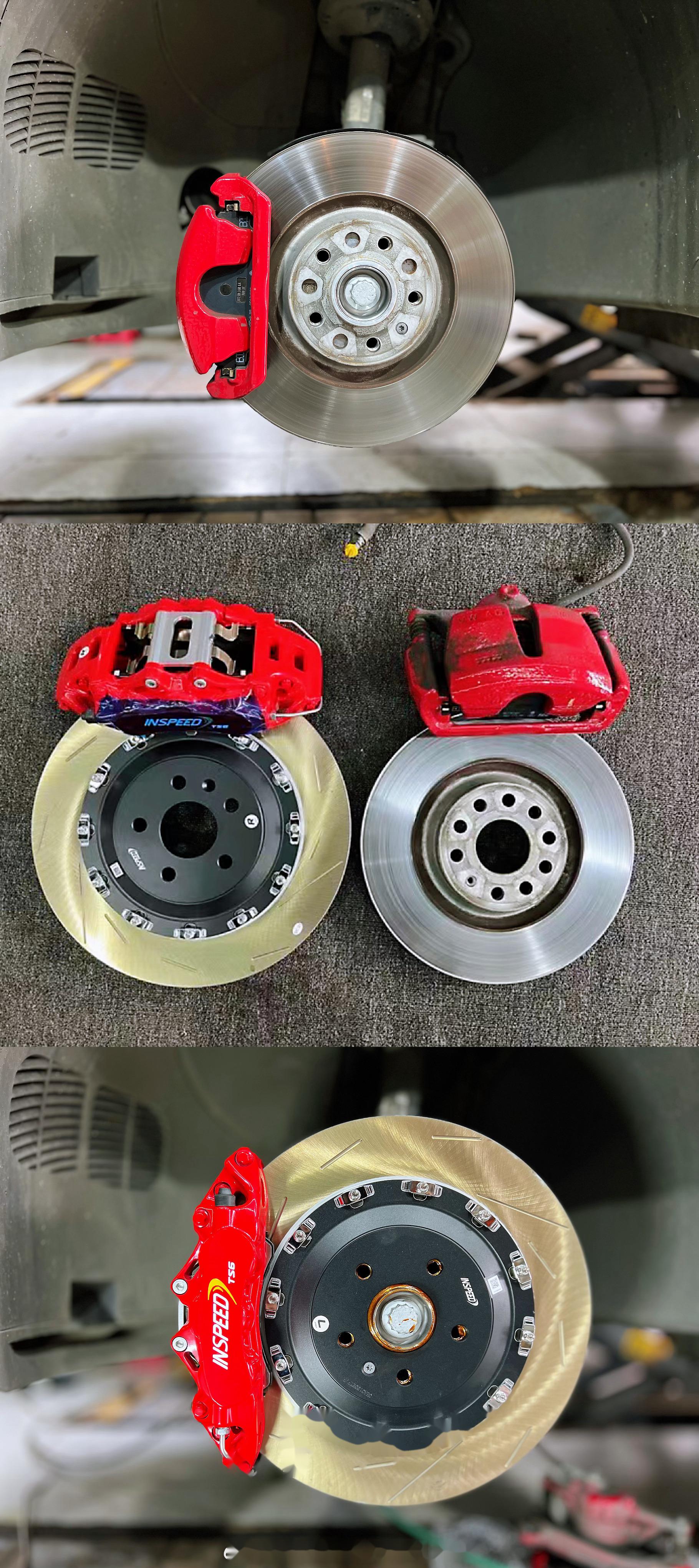 高尔夫8代gti: -h&r短弹簧, -inspeed六活塞, 降低车身提升操控