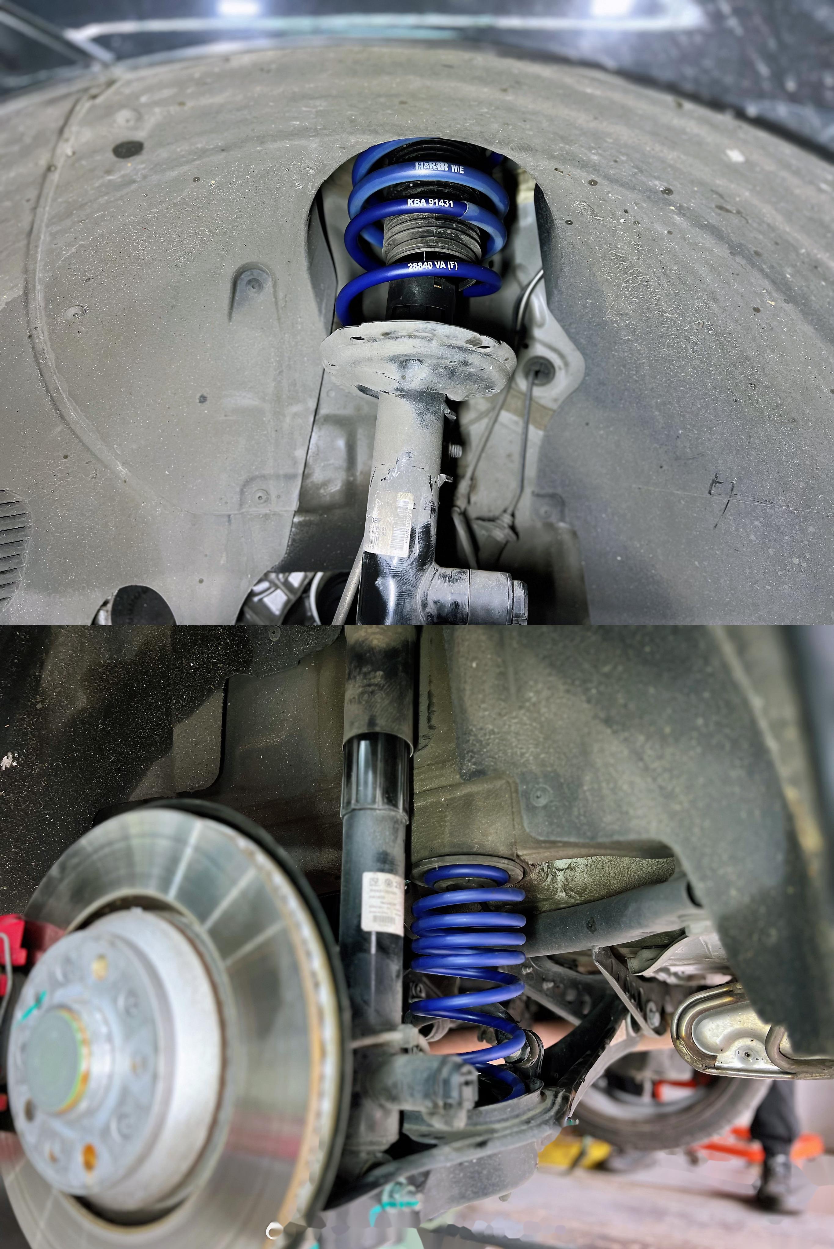 高尔夫8代gti: -h&r短弹簧, -inspeed六活塞, 降低车身提升操控