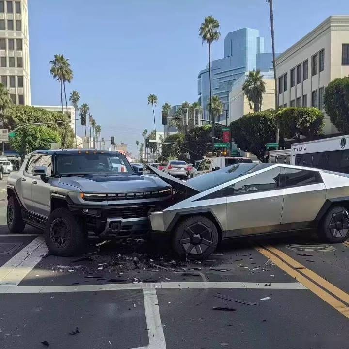 这似乎已经不是阿斯拉cybertruck的首撞了