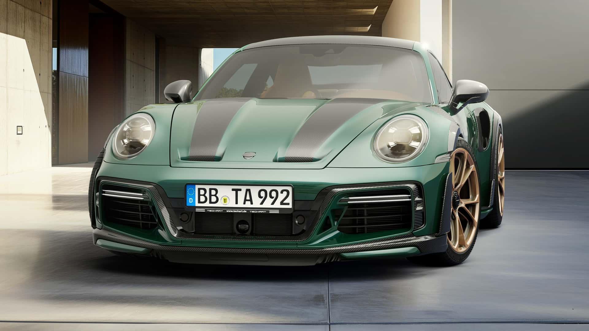 保时捷知名改装品牌techart改了一辆保时捷911 turbo s 911本来
