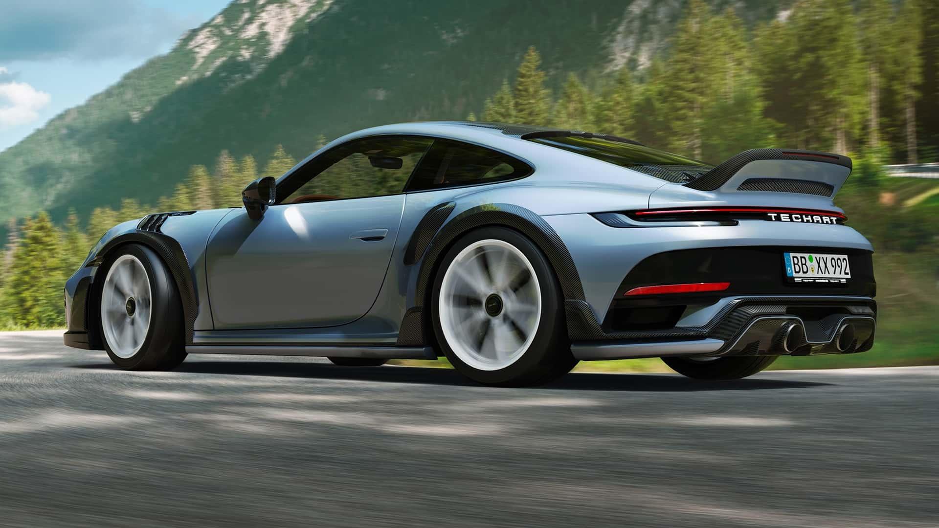 保时捷知名改装品牌techart改了一辆保时捷911 turbo s 911本来