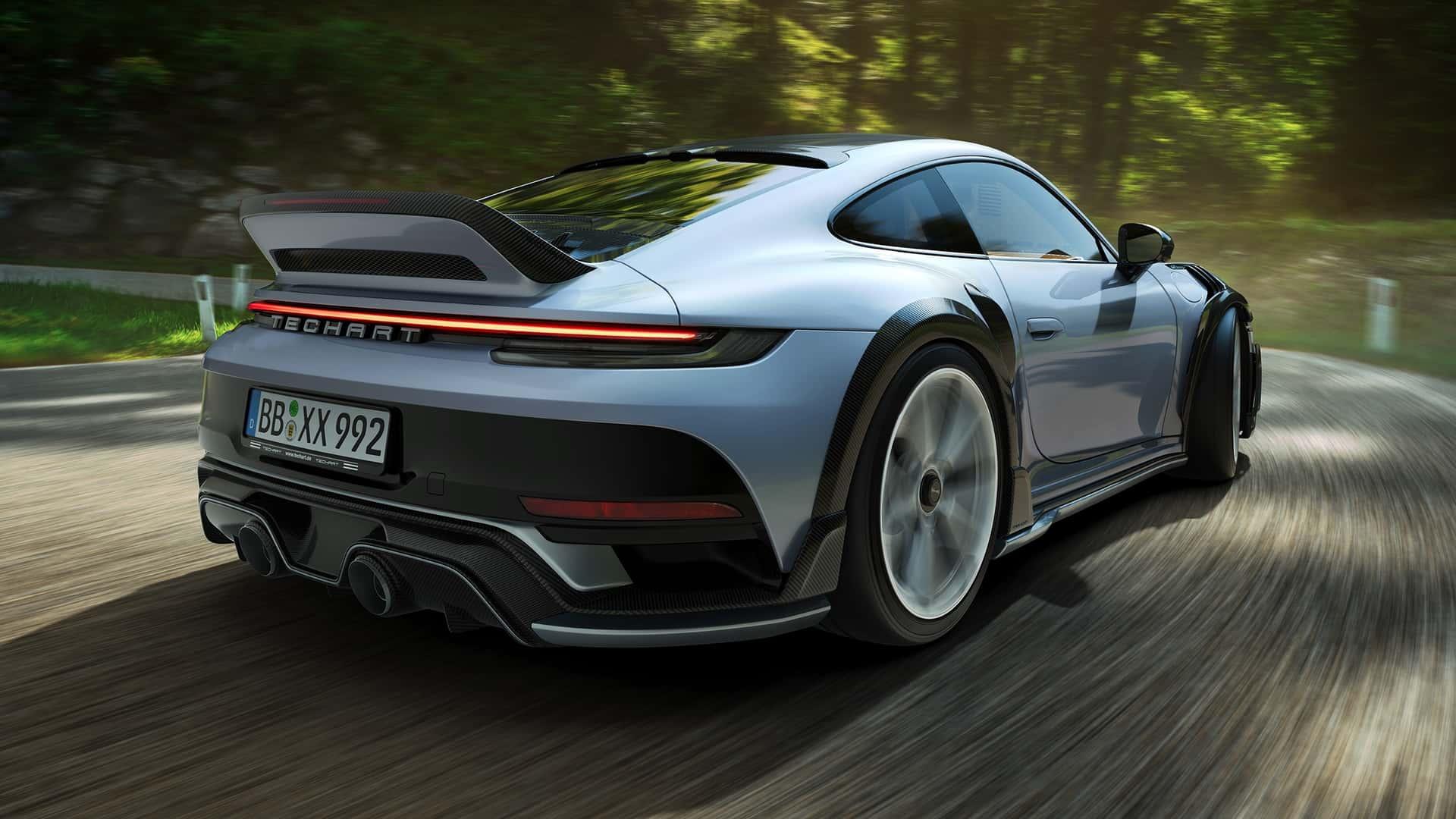 保时捷知名改装品牌techart改了一辆保时捷911 turbo s 911本来