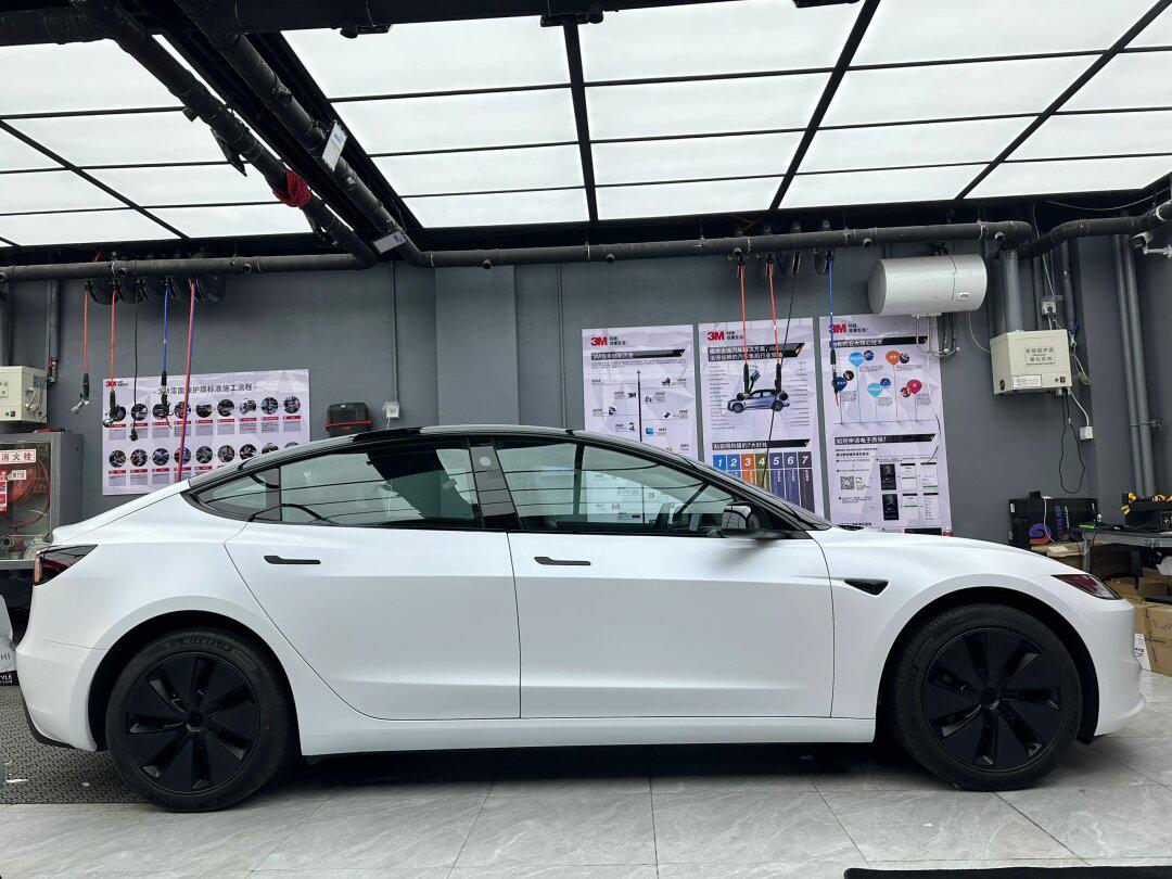 07特斯拉换新3|改色电光金属白_model 3社区_易车社区