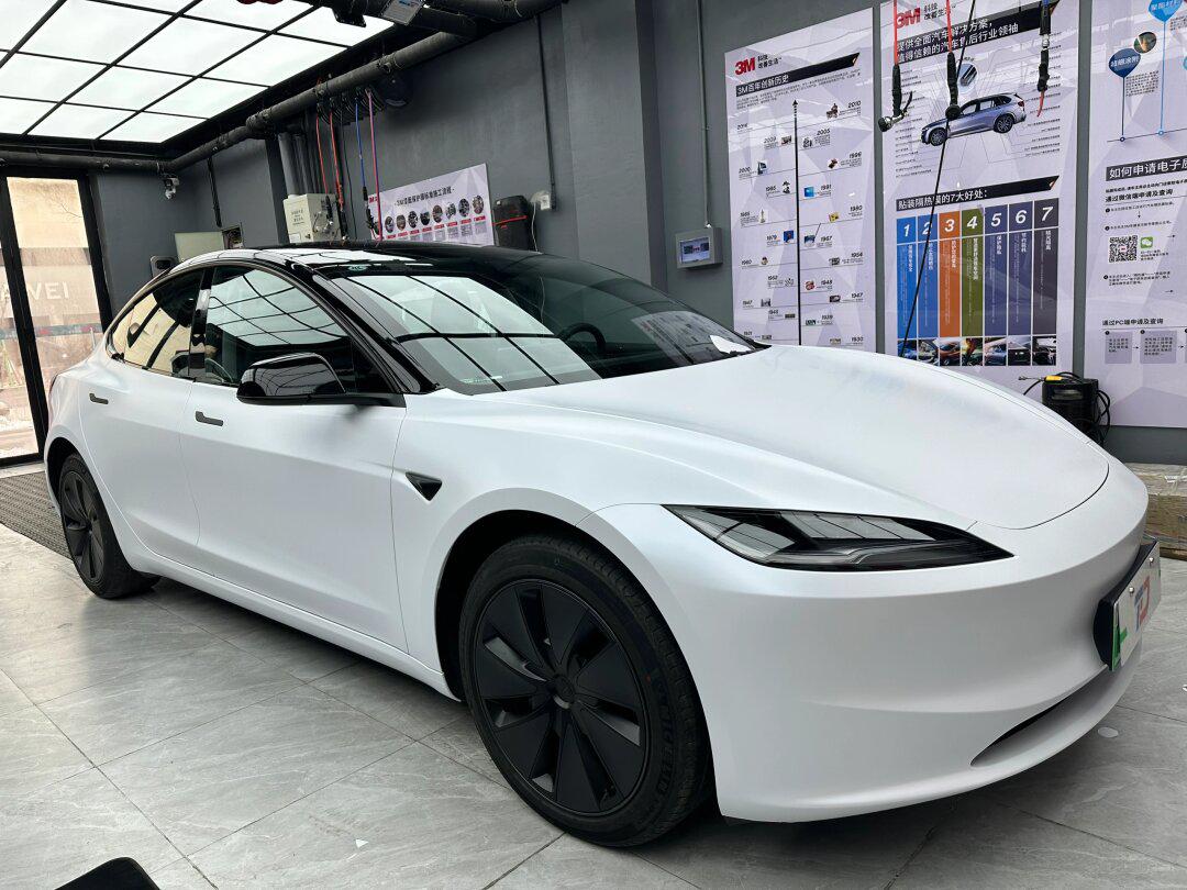 07特斯拉换新3|改色电光金属白_model 3社区_易车社区