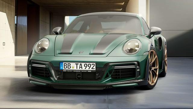 【techart爆改保时捷911 turbo s,马力800匹,全车升级碳纤维!