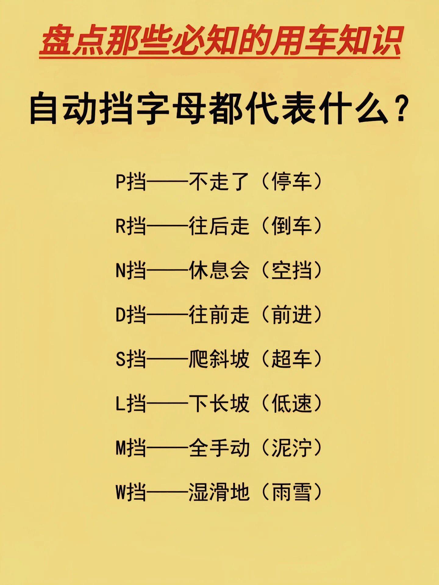 盘点那些必知的用车知识