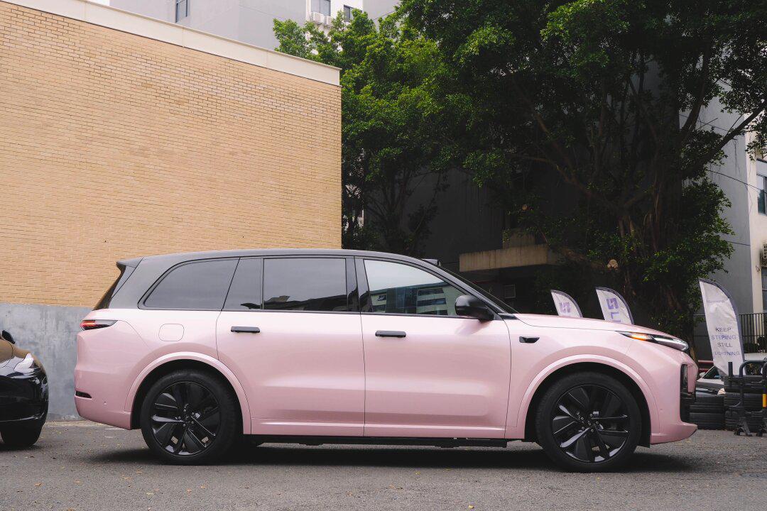 9928最抢眼的奶爸车7015理想l9改色 | 胭脂粉_理想l9社区