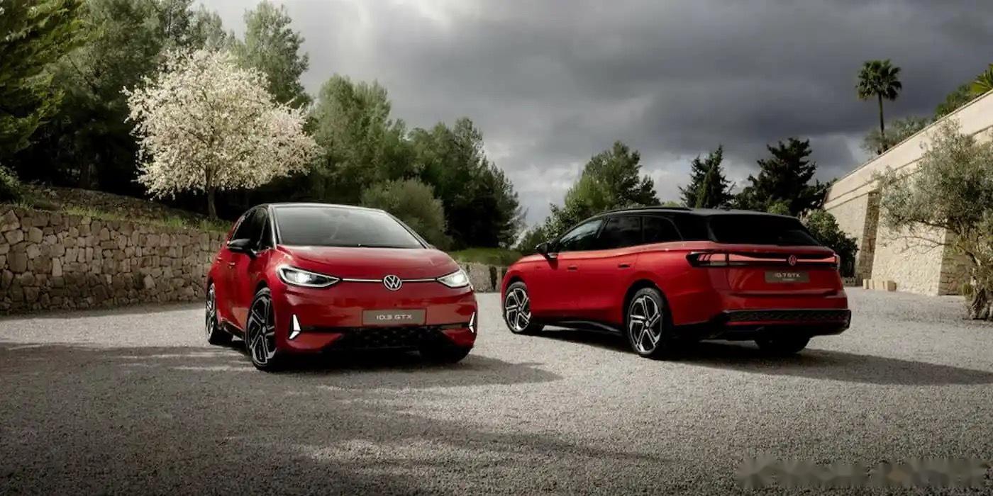 大众汽车推出了id.3 gtx(图1)和id.7 gtx tourer(图2),_id.