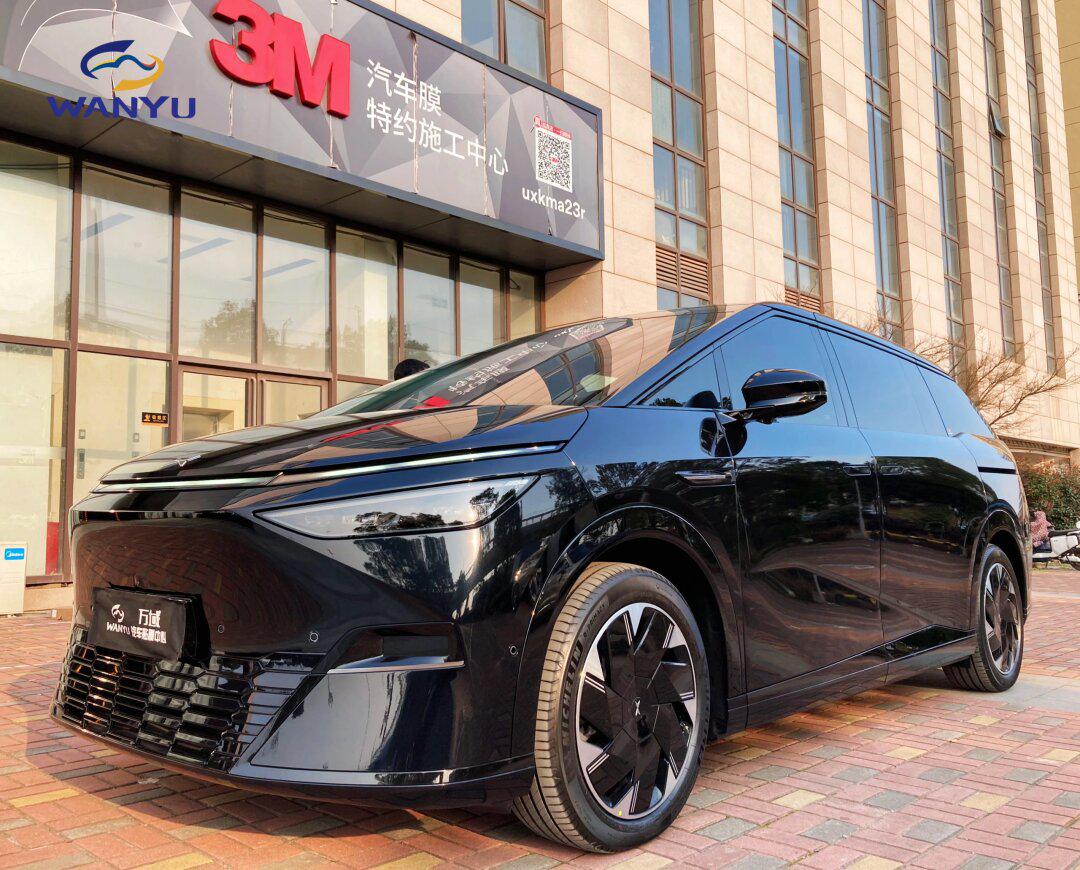 07小鹏x9 3m全进口隔热膜晶锐70臻选 黑衣骑士/全车tpu材料漆面保护