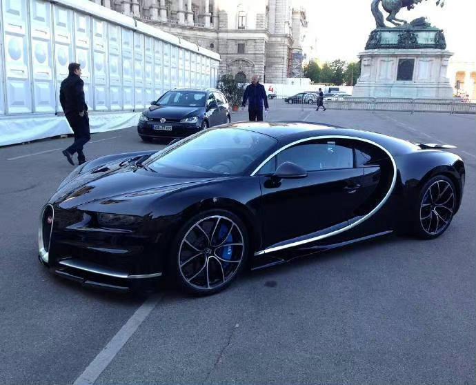 黑布加迪chiron,超完美跑车!_有钱人的社区_易车社区