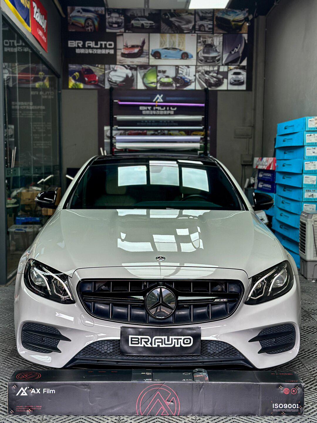 奔驰e级 改色贴膜 ax亚灰_奔驰e级社区_易车社区