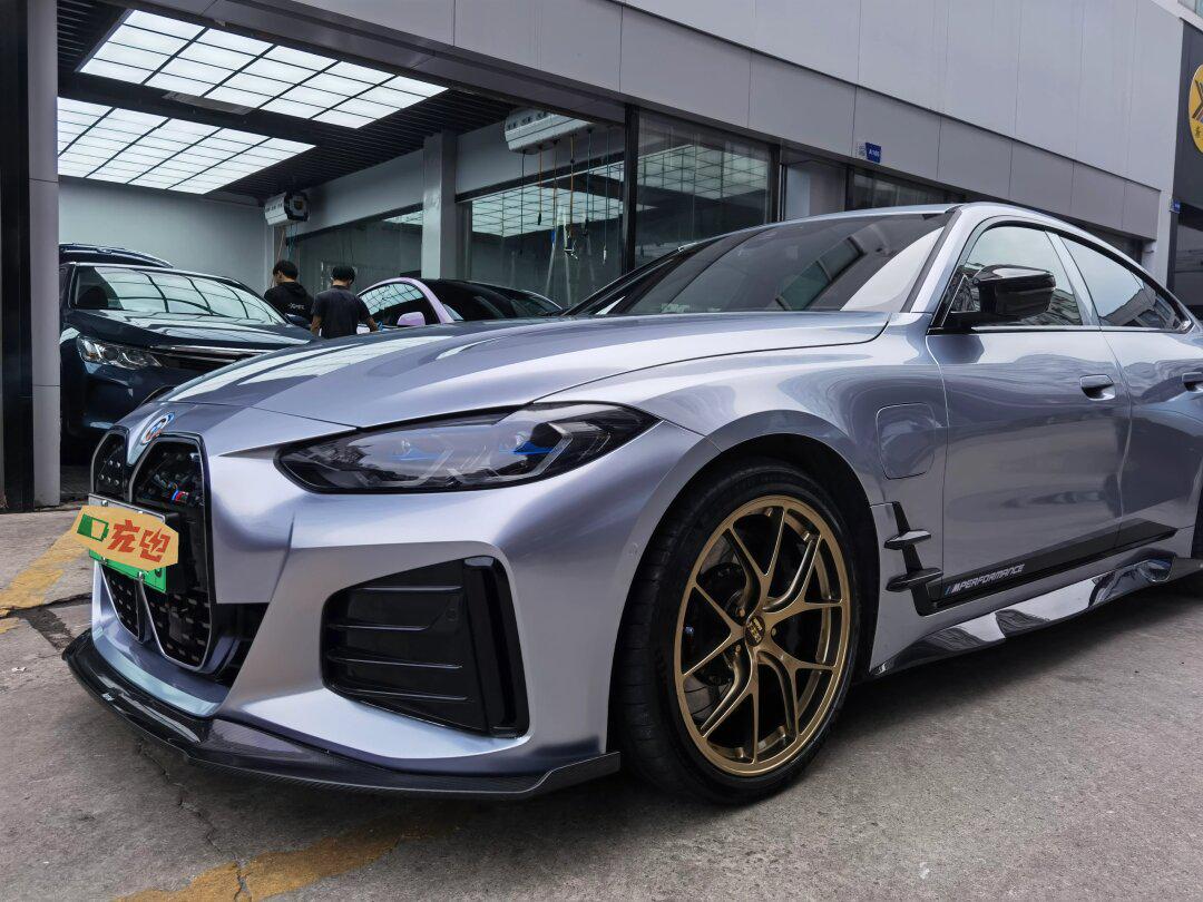 花剑银宝马i4完工,这次"银"得够纯_宝马i4社区_易车社区