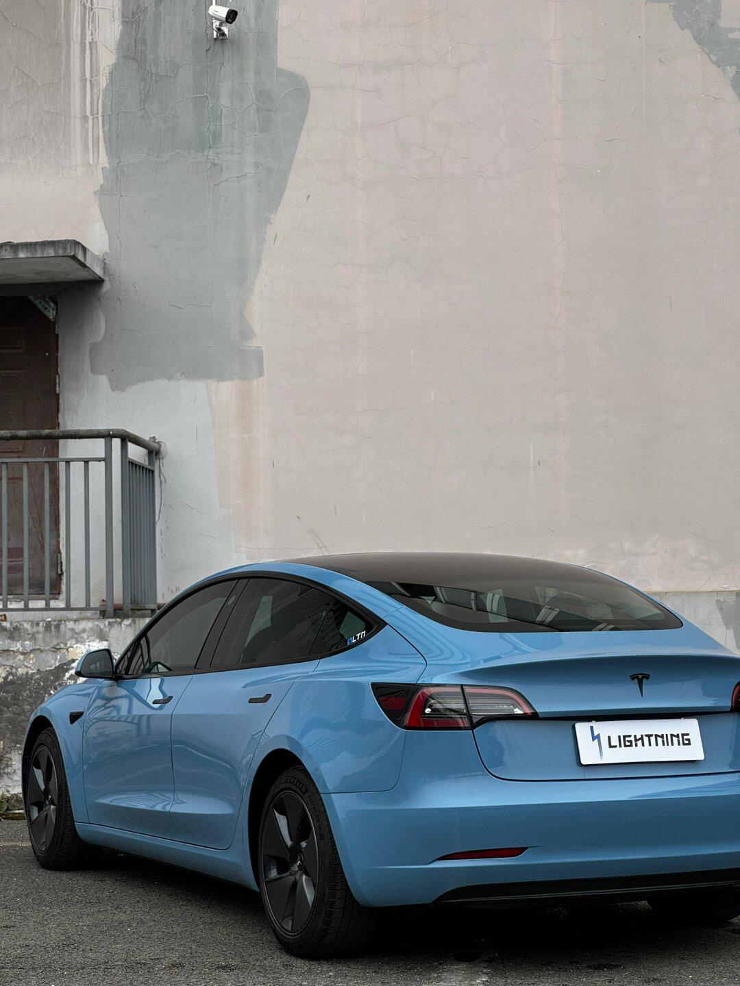 瓷器蓝 | 只要饱和度一低,自然就高级起来了_model 3社区_易车社区