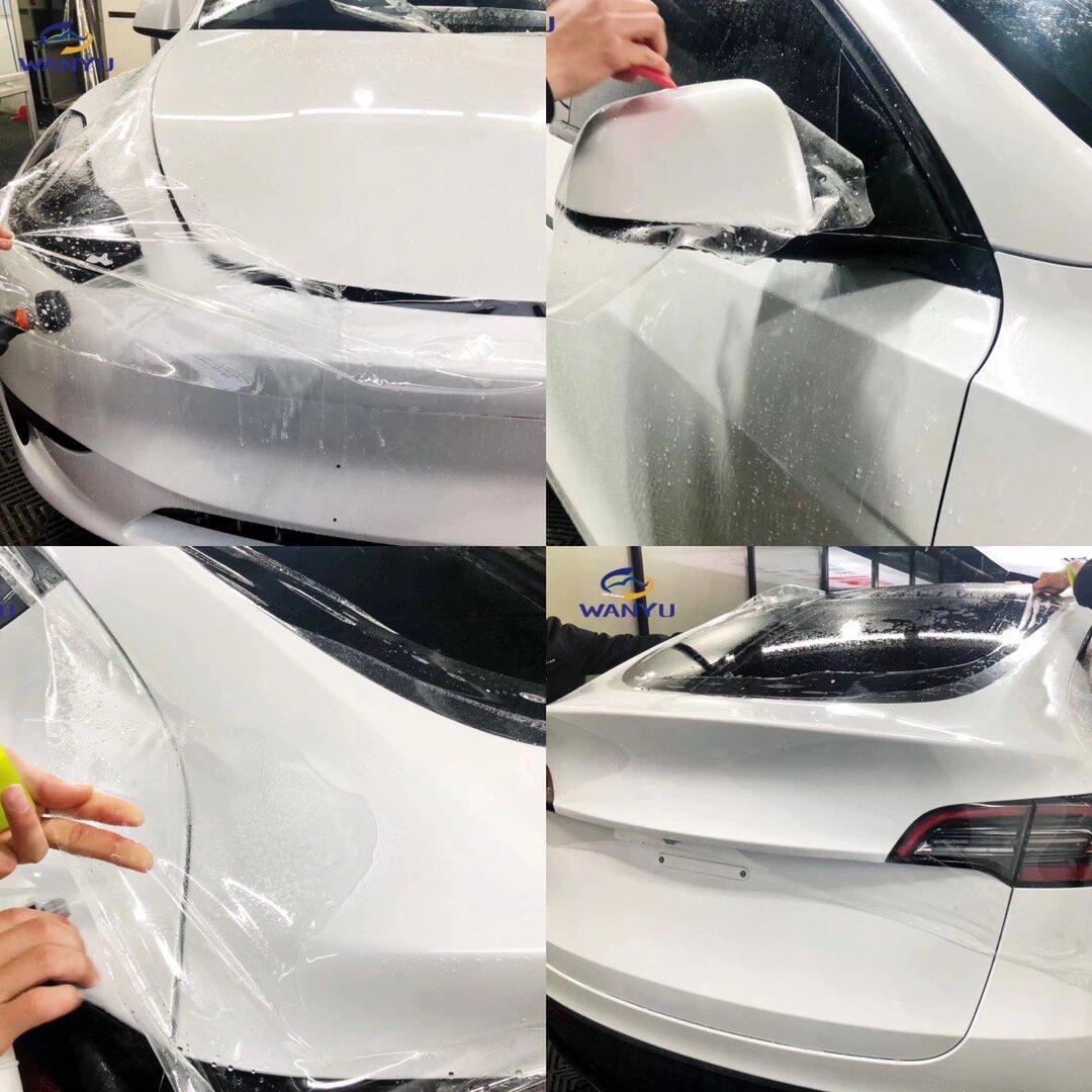 特斯拉modely珍珠白3m漆面保护膜高光1007815_model y社区_易车