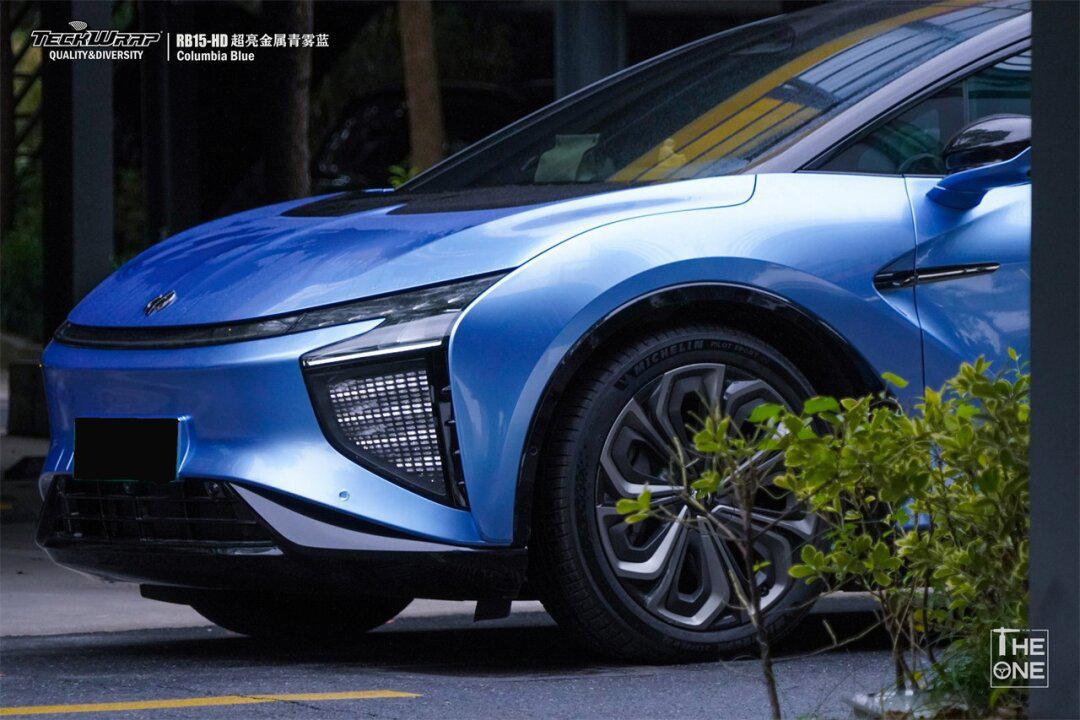 高合hiphi x|超亮金属青雾蓝_高合hiphi x社区_易车社区