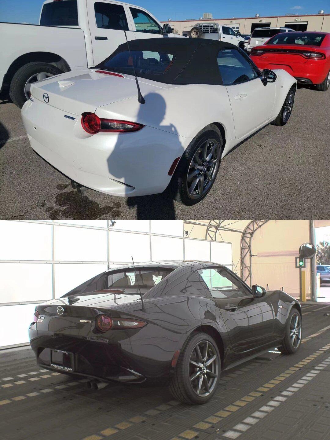 美国留子买二手车75极限2选173小白还是小黑_马自达mx-5社区_易车