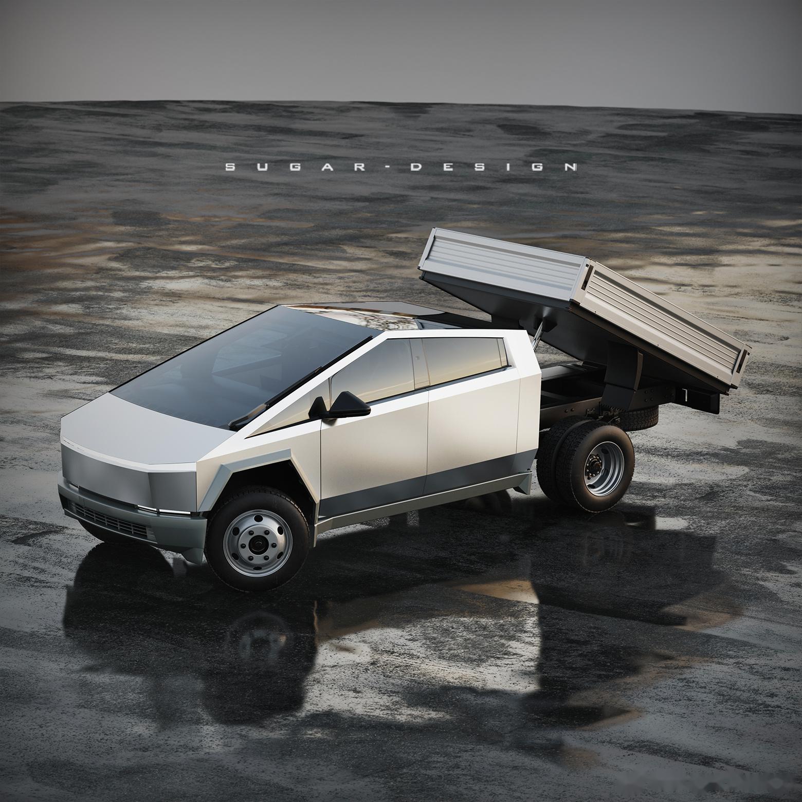 虚假的赛博卡车 相比福特f系列或者ram重型卡车,特斯拉c_赛博越野旅行