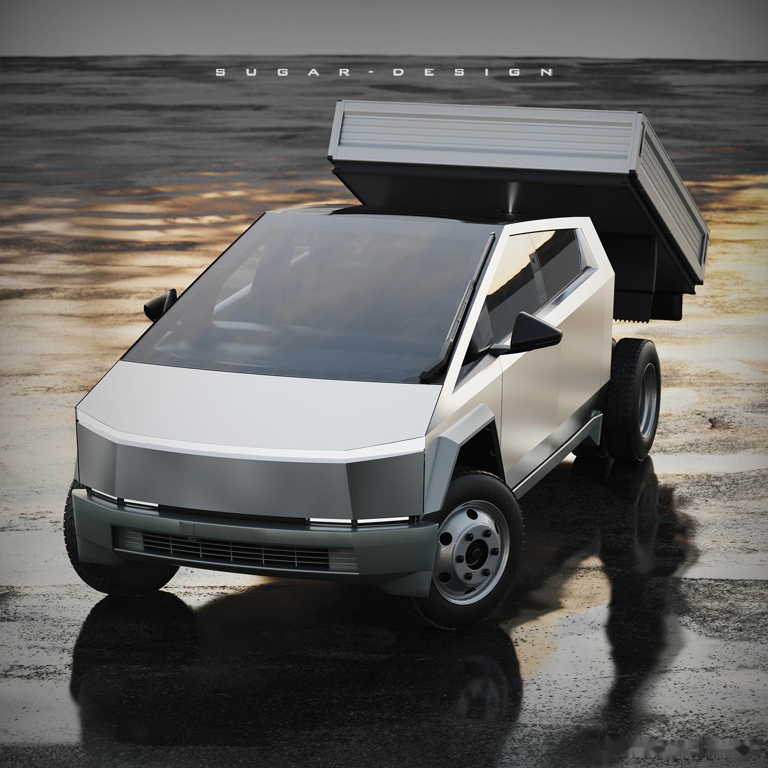 虚假的赛博卡车 相比福特f系列或者ram重型卡车,特斯拉c_赛博越野旅行