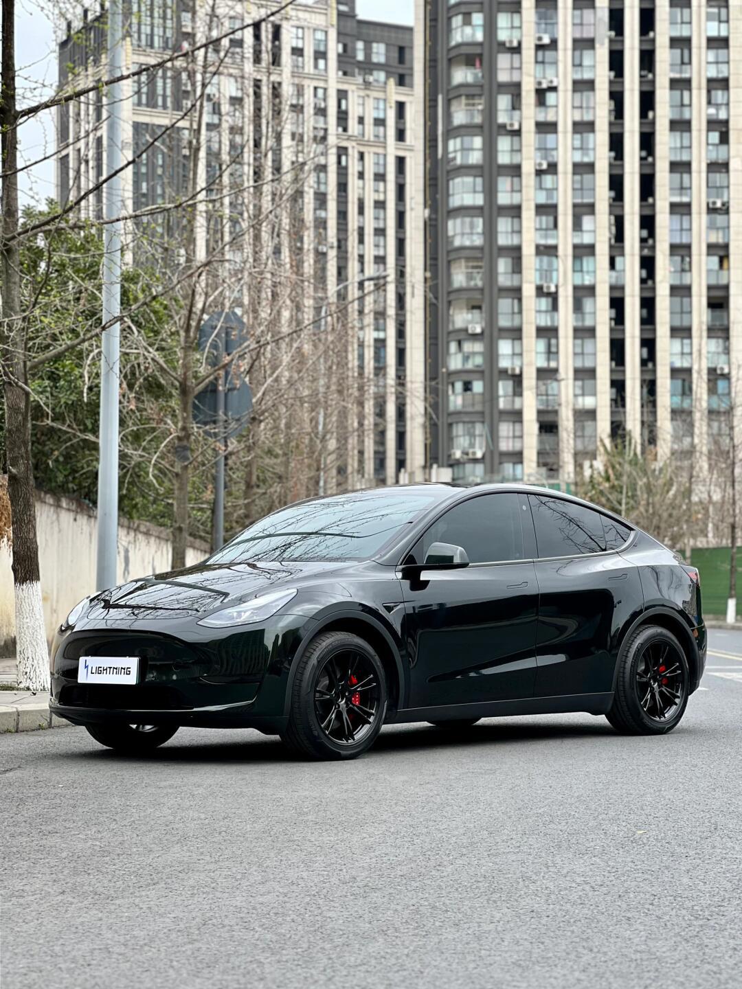 一眼沦陷6015特斯拉改色pet 祖母石绿98