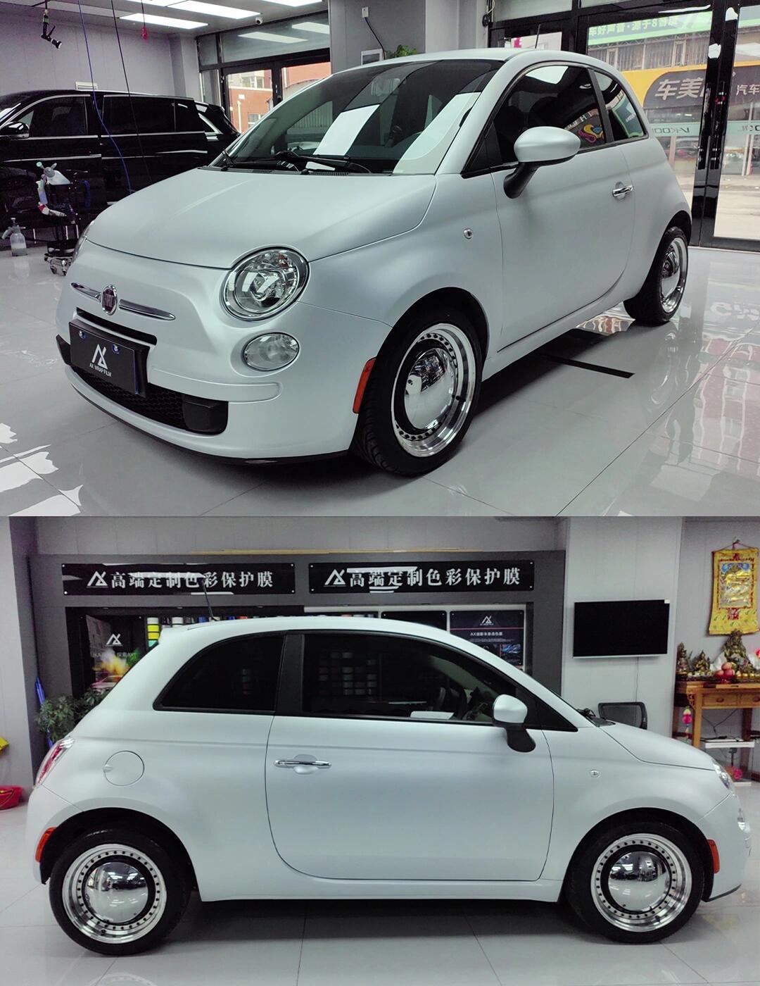 可可爱爱没有脑袋99复古小白车fiat500_菲亚特500社区_易车社区