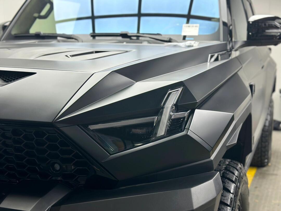 救命98给3吨多重的猛士贴哑光车衣6015_汽车杂谈社区_易车社区