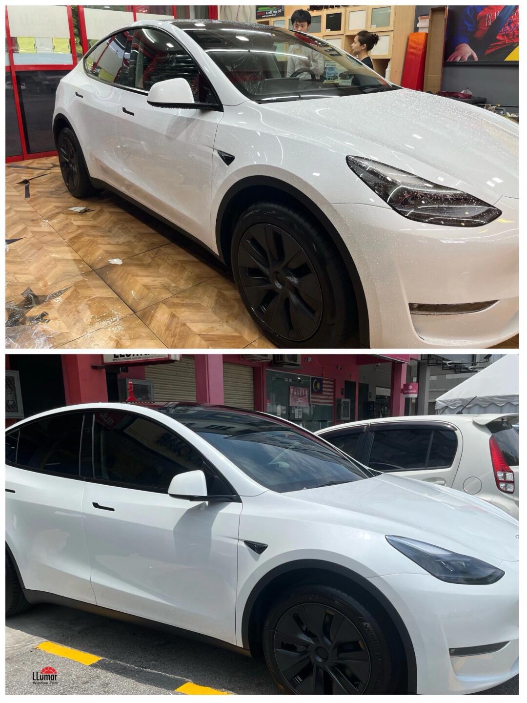 9890特斯拉model y 安装全车 隔热膜9797