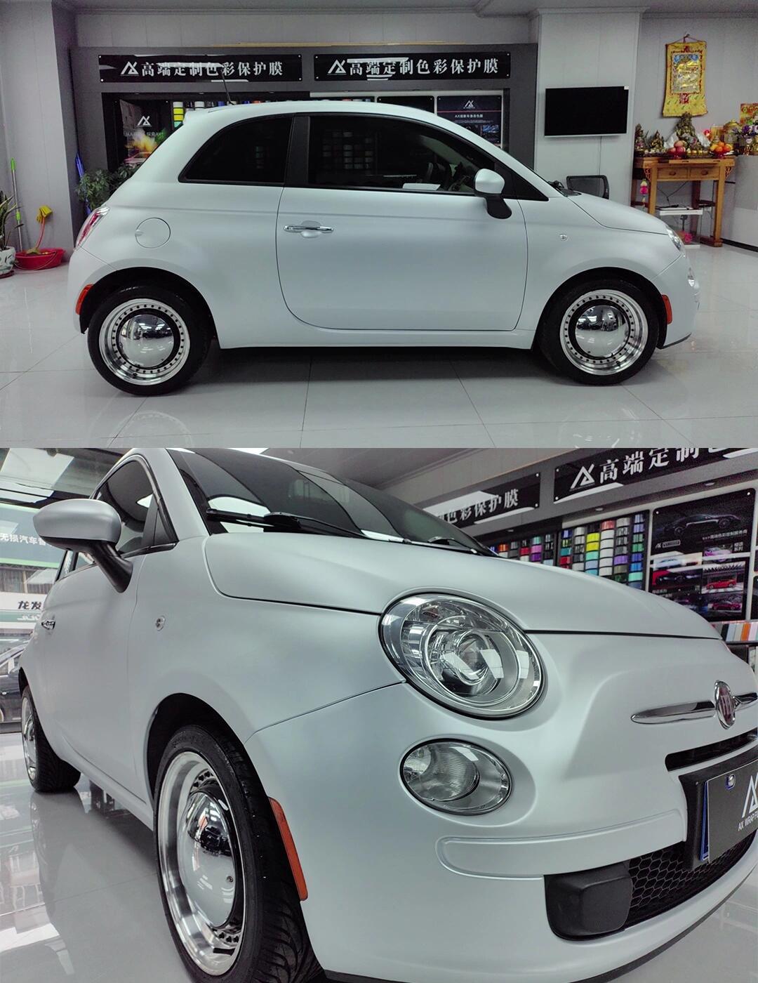 可可爱爱没有脑袋99复古小白车fiat500_菲亚特500社区_易车社区