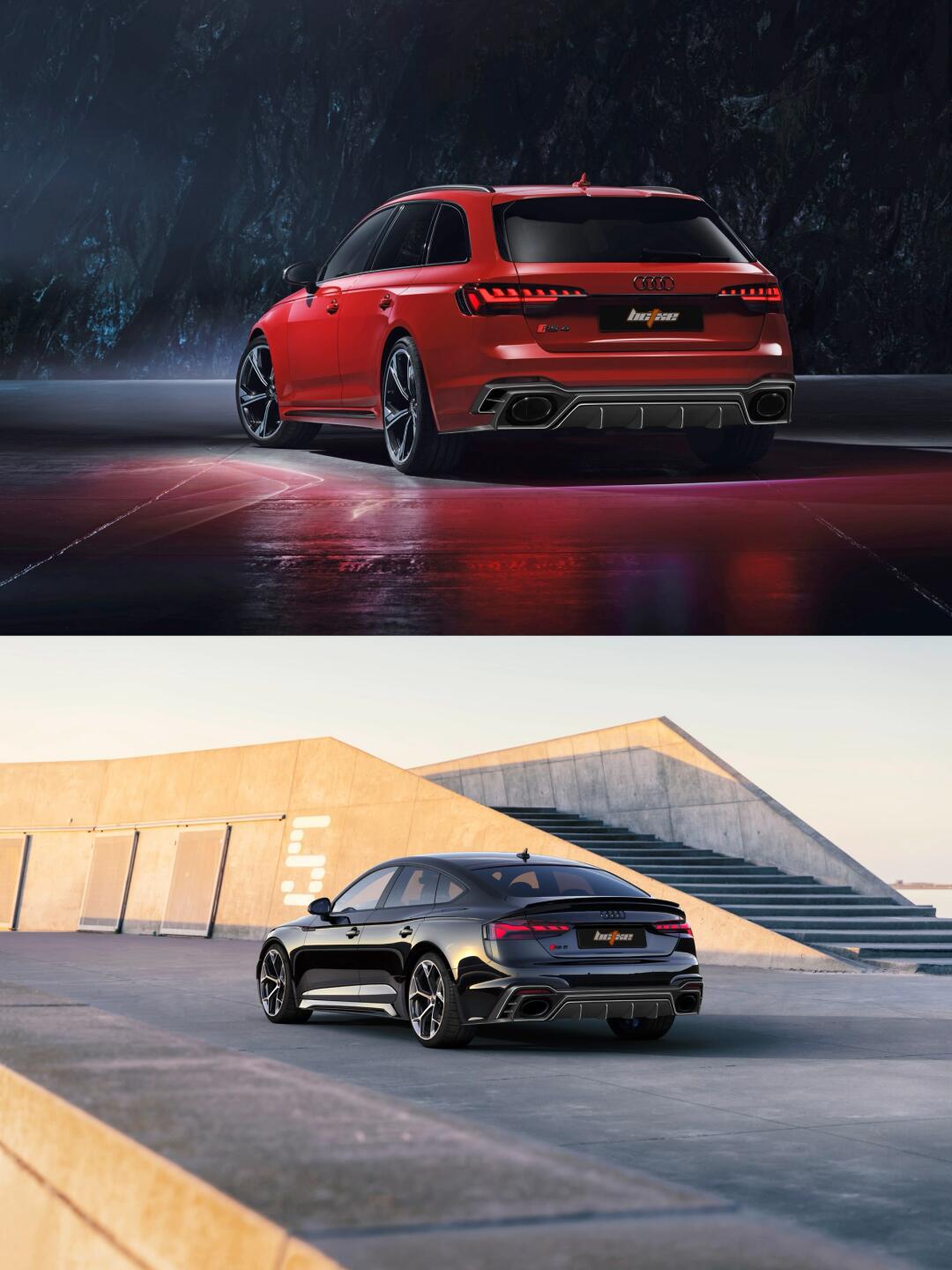 奥迪rs4 rs5车友们催了好久的后唇设计方案