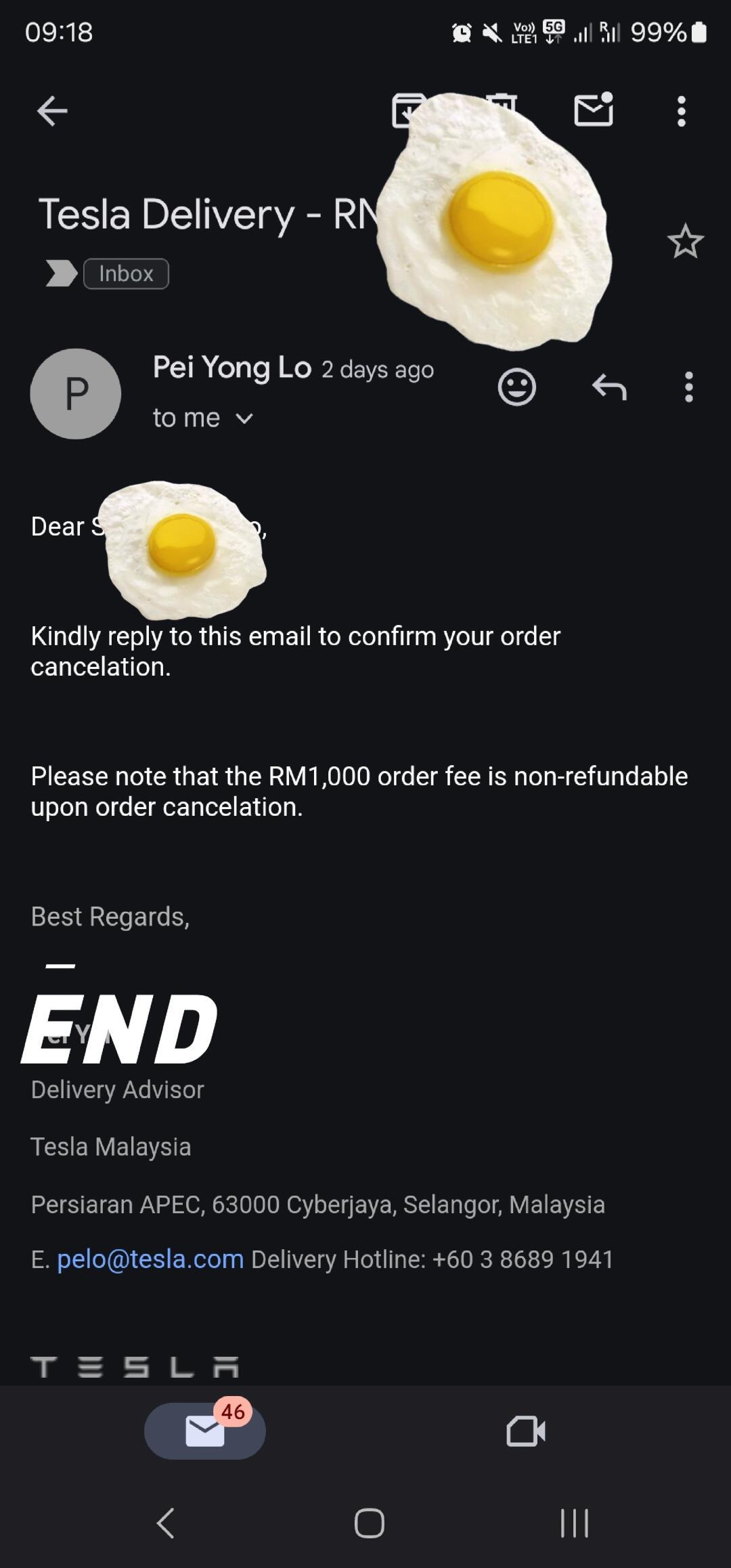 9890tesla model y - 终究还是放弃了_model y社区_易车社区