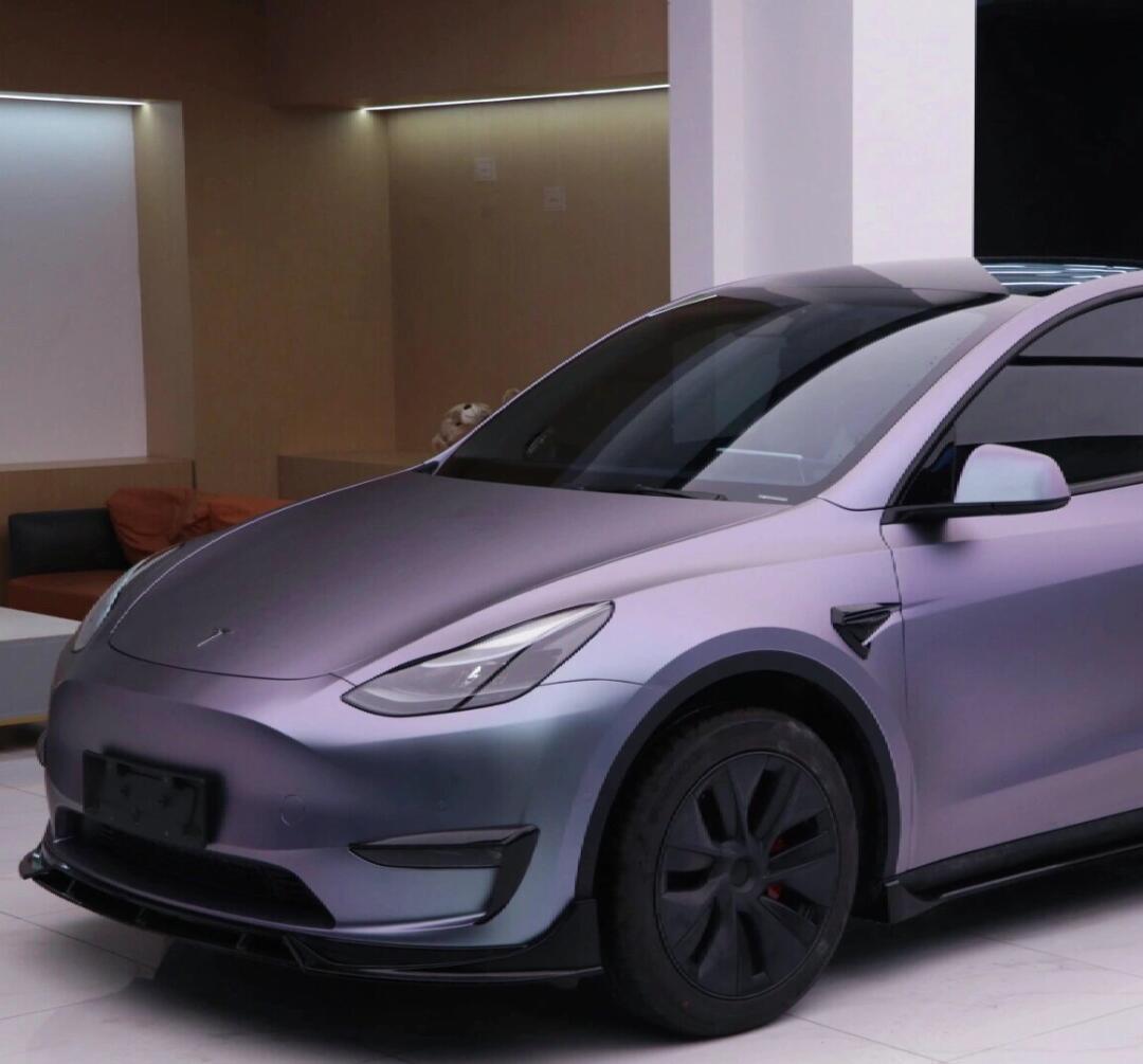 没错就是这个颜色!model y |卡普里灰紫_model y社区_易车社区