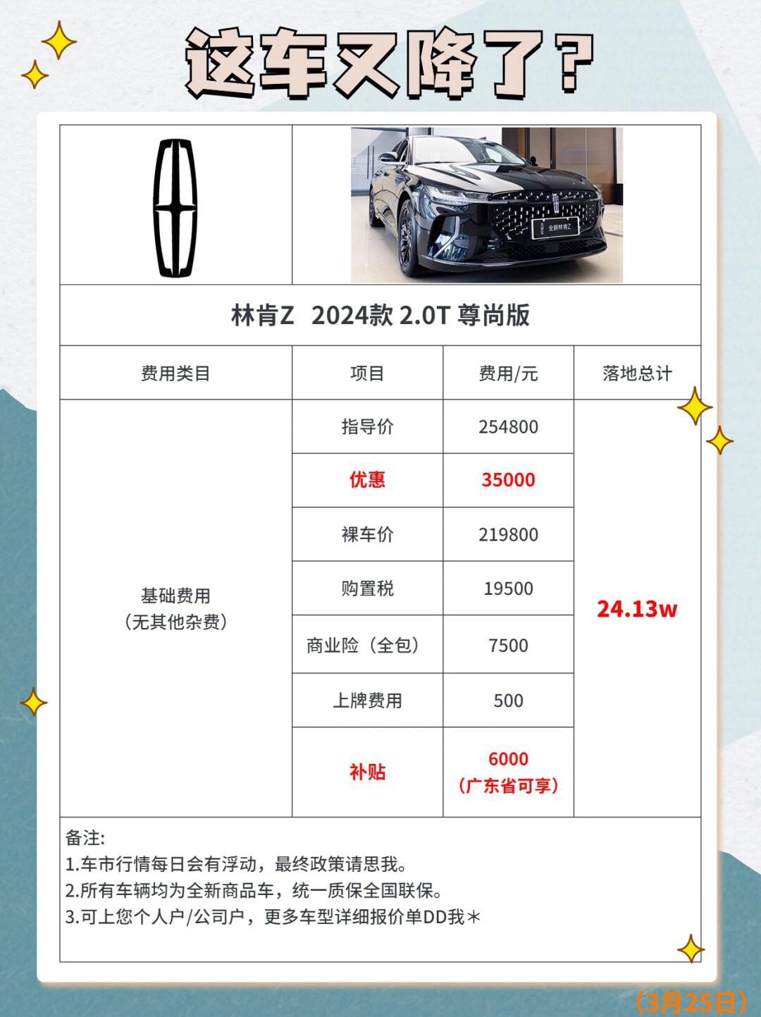 听我的7515新款林肯z这优惠真的绝6015