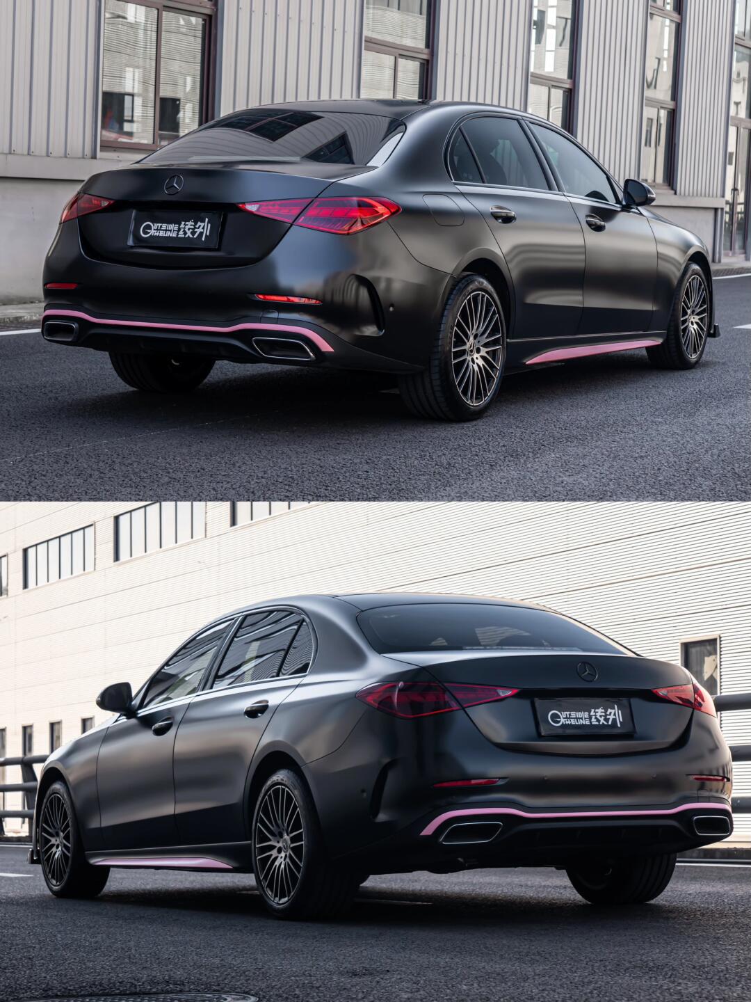 撸车日记|奔驰c260. 哑光黑,黑到极致就是帅