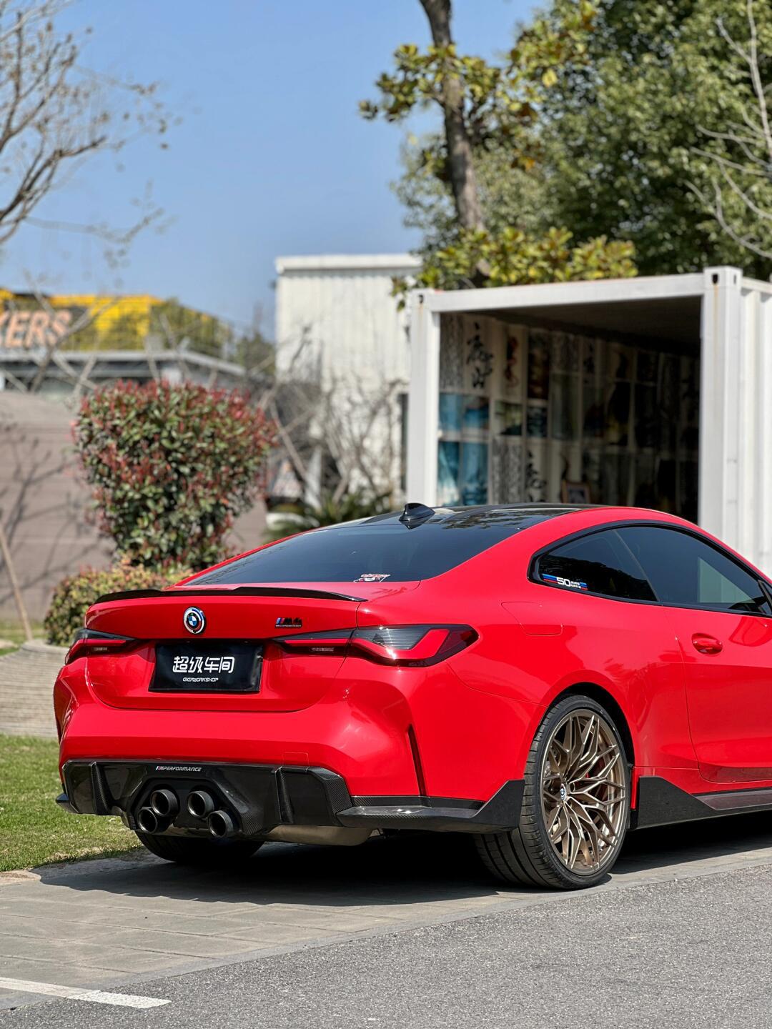 宝马m4改色案例之ax多伦多红_宝马m4社区_易车社区