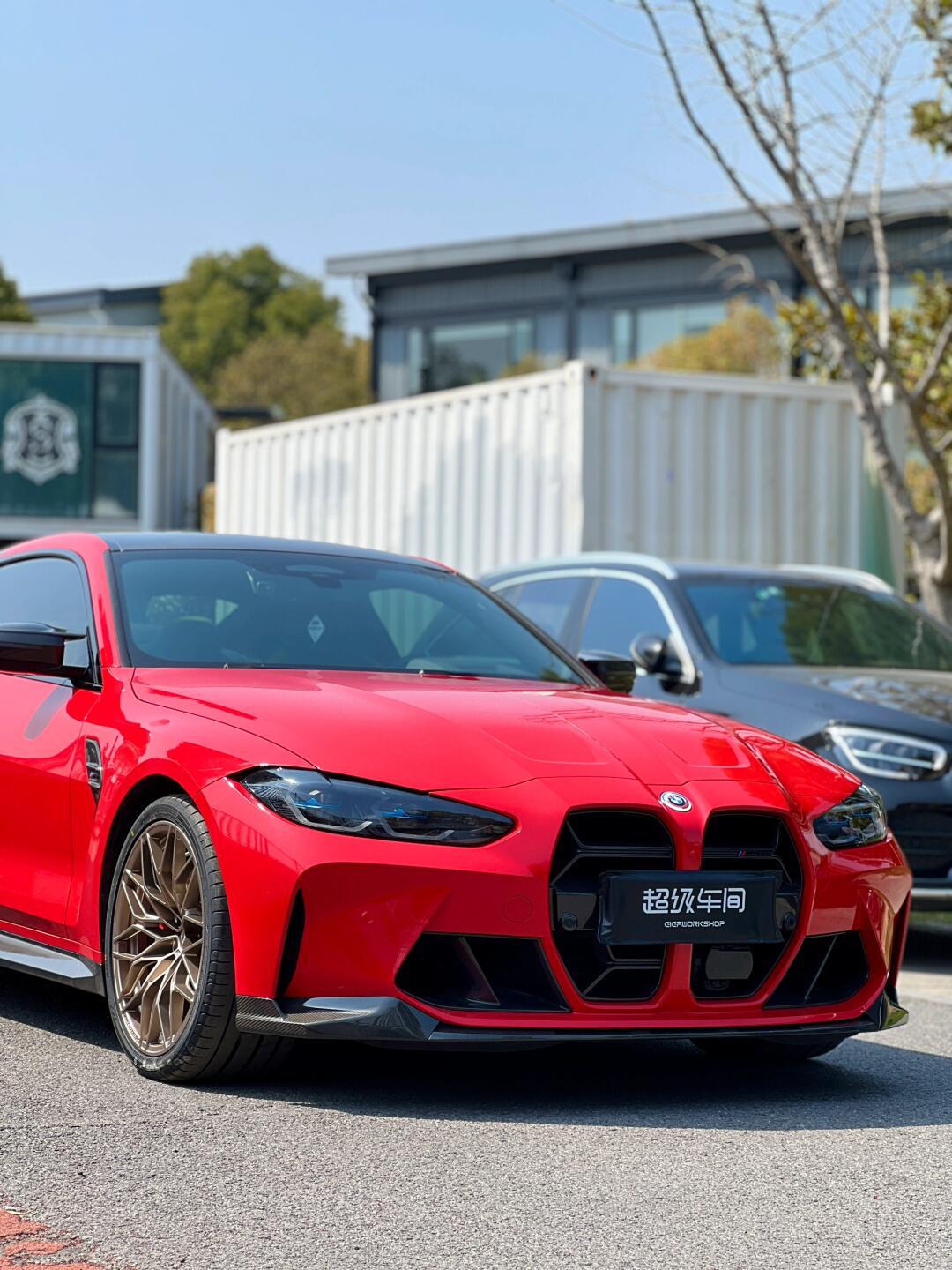 宝马m4改色案例之ax多伦多红_宝马m4社区_易车社区