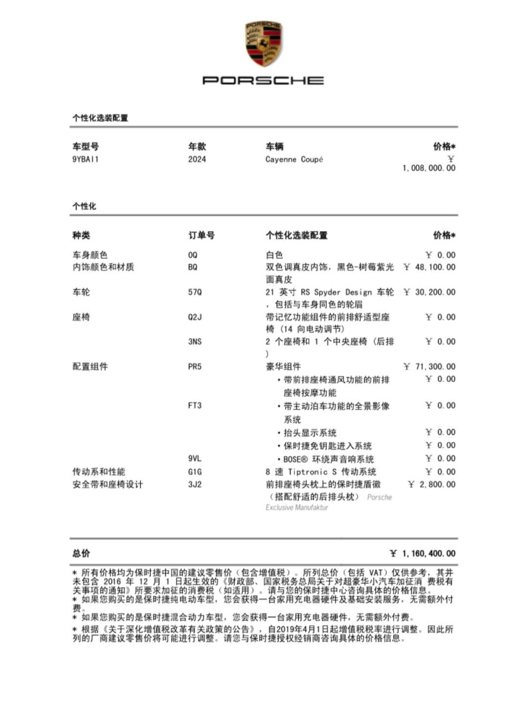 保时捷提车证书图片