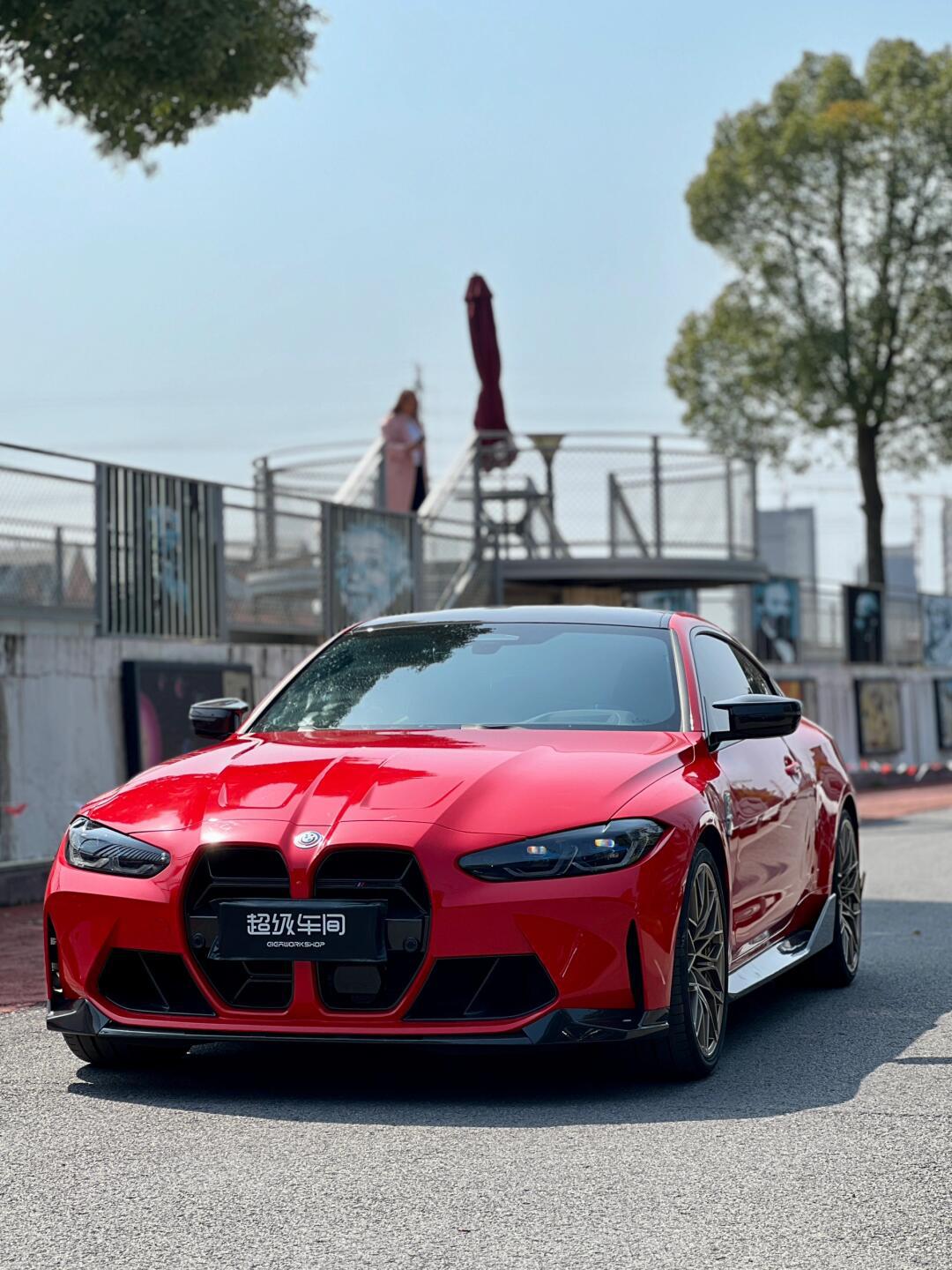 宝马m4改色案例之ax多伦多红_宝马m4社区_易车社区