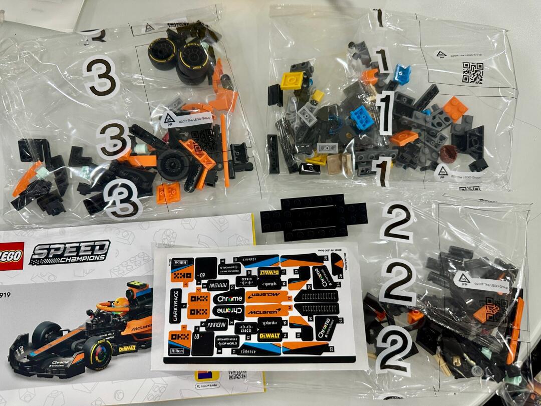 乐高 76919 f1赛车迈凯轮 男孩的梦想